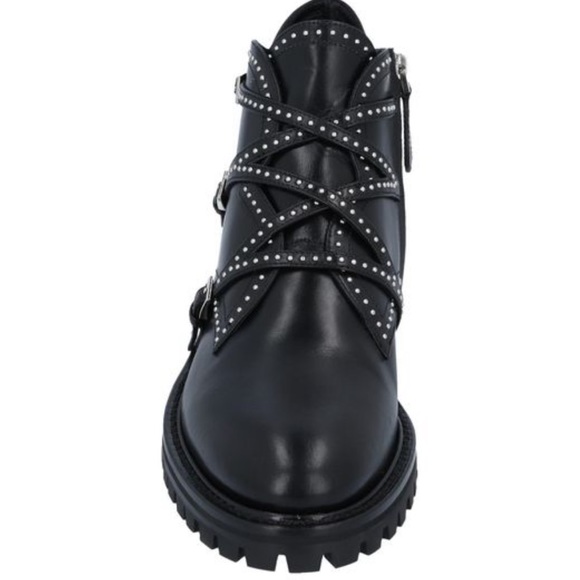 Azzedine Alaia black leather studded boots - Picture 3 of 6